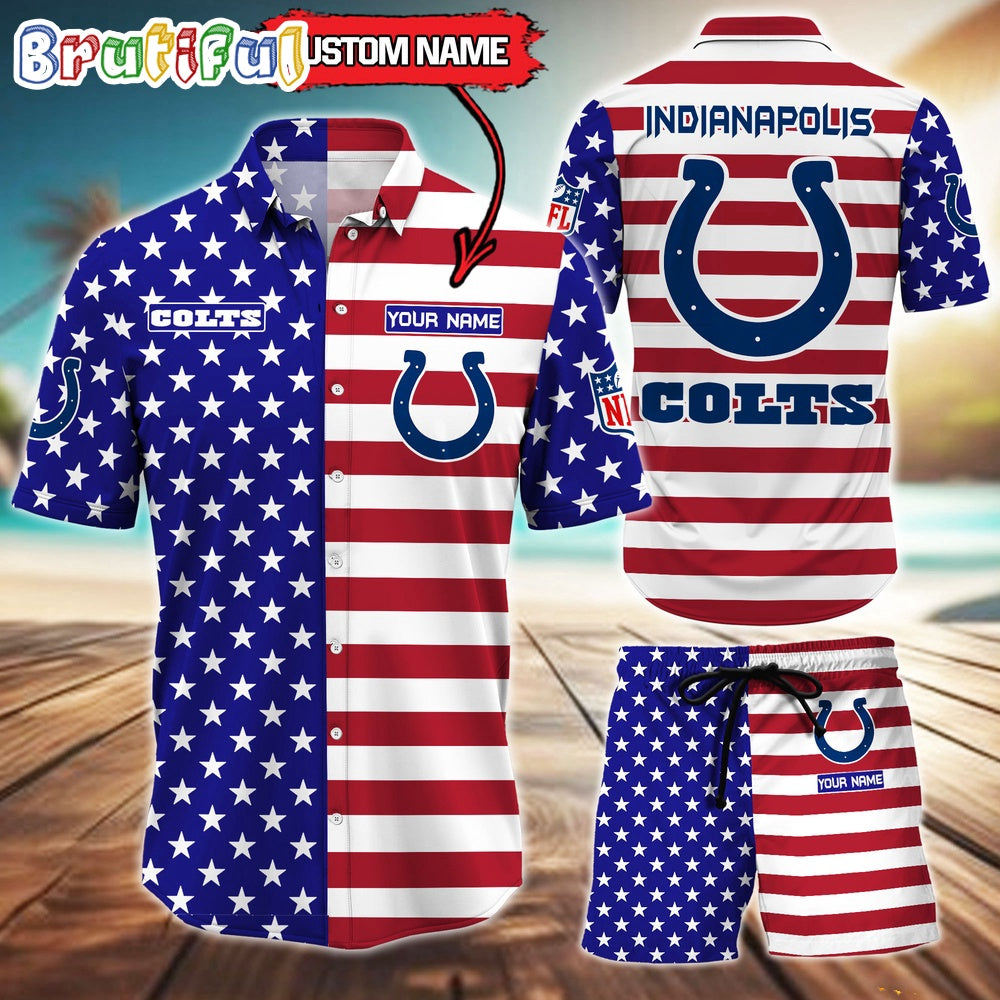 Indianapolis Colts American Flag Hawaii Shirt