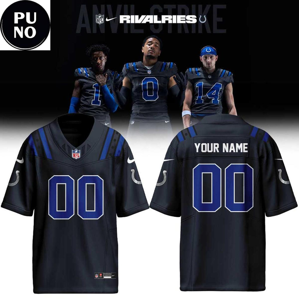 Indianapolis Colts Anvil Strike Rivalries 2026 Personalized Football Jersey