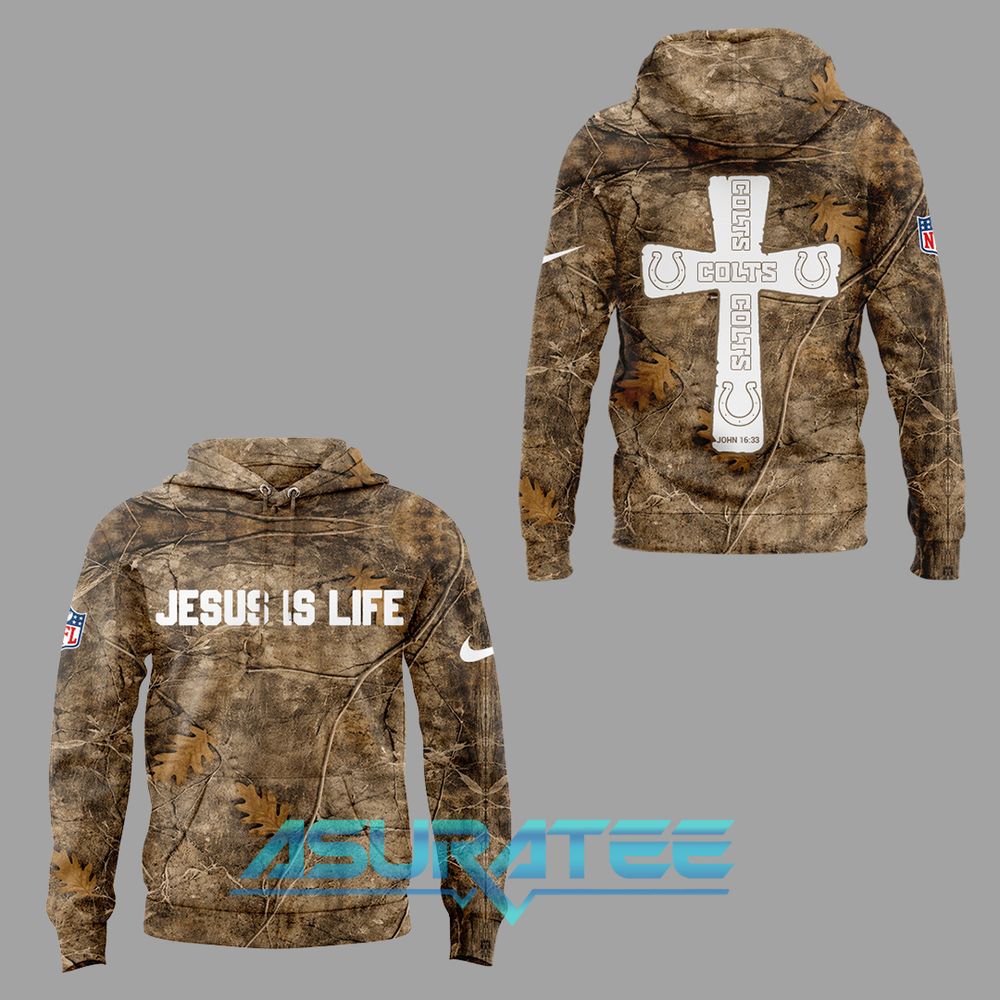 Indianapolis Colts “Jesus Is Life” Realtree Special Hoodie Set