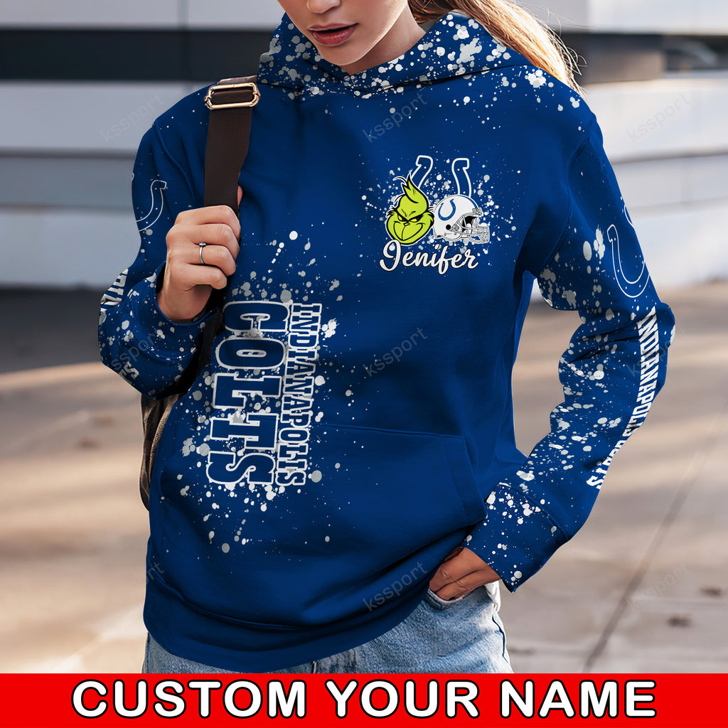 Custom NFL Dallas Cowboys Hoodie Leggings The Grinch Hoodie Rock Paper Scissors Throat Punch I Win