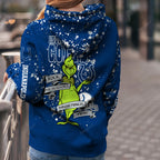 Custom NFL Dallas Cowboys Hoodie Leggings The Grinch Hoodie Rock Paper Scissors Throat Punch I Win