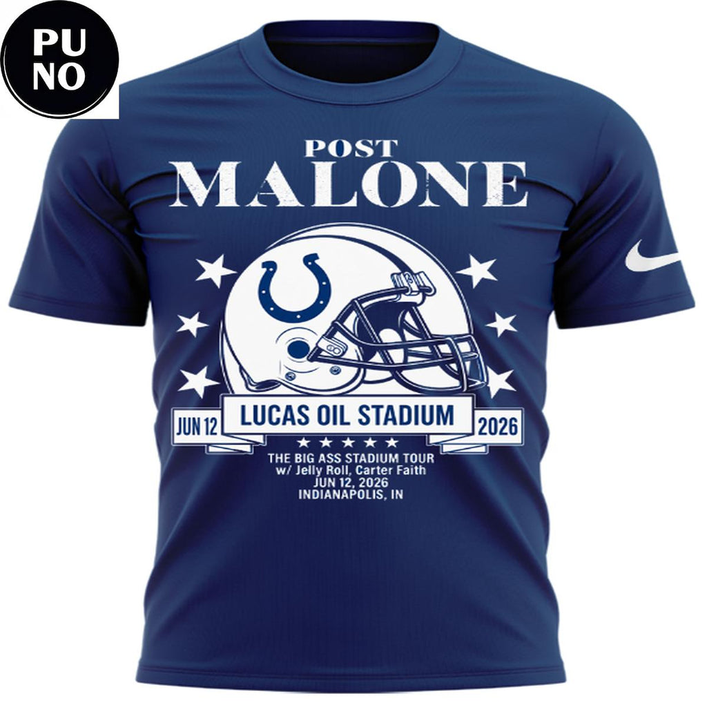 Indianapolis Colts x Post Malone The Big Ass Stadium Tour 2026 T-Shirt
