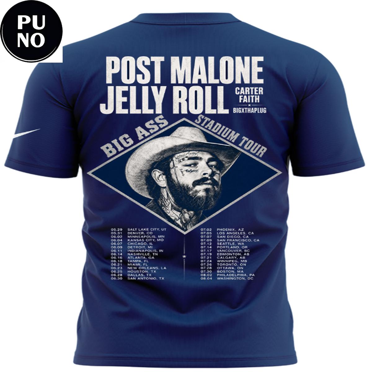 Indianapolis Colts x Post Malone The Big Ass Stadium Tour 2026 T-Shirt