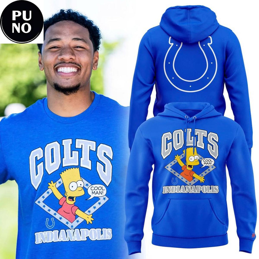 Indianapolis Colts x The Simpson 2026 Bart Simpson Hoodie T-Shirt