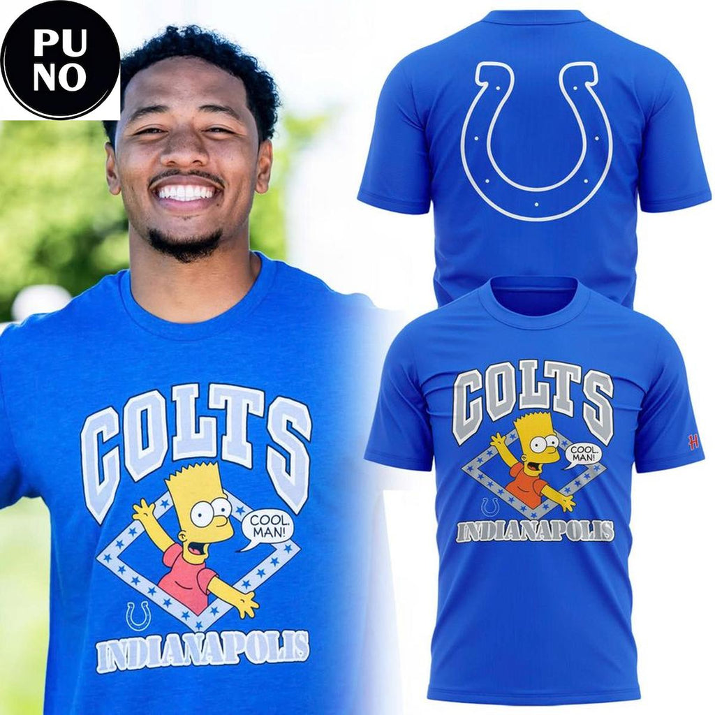 Indianapolis Colts x The Simpson 2026 Bart Simpson Hoodie T-Shirt