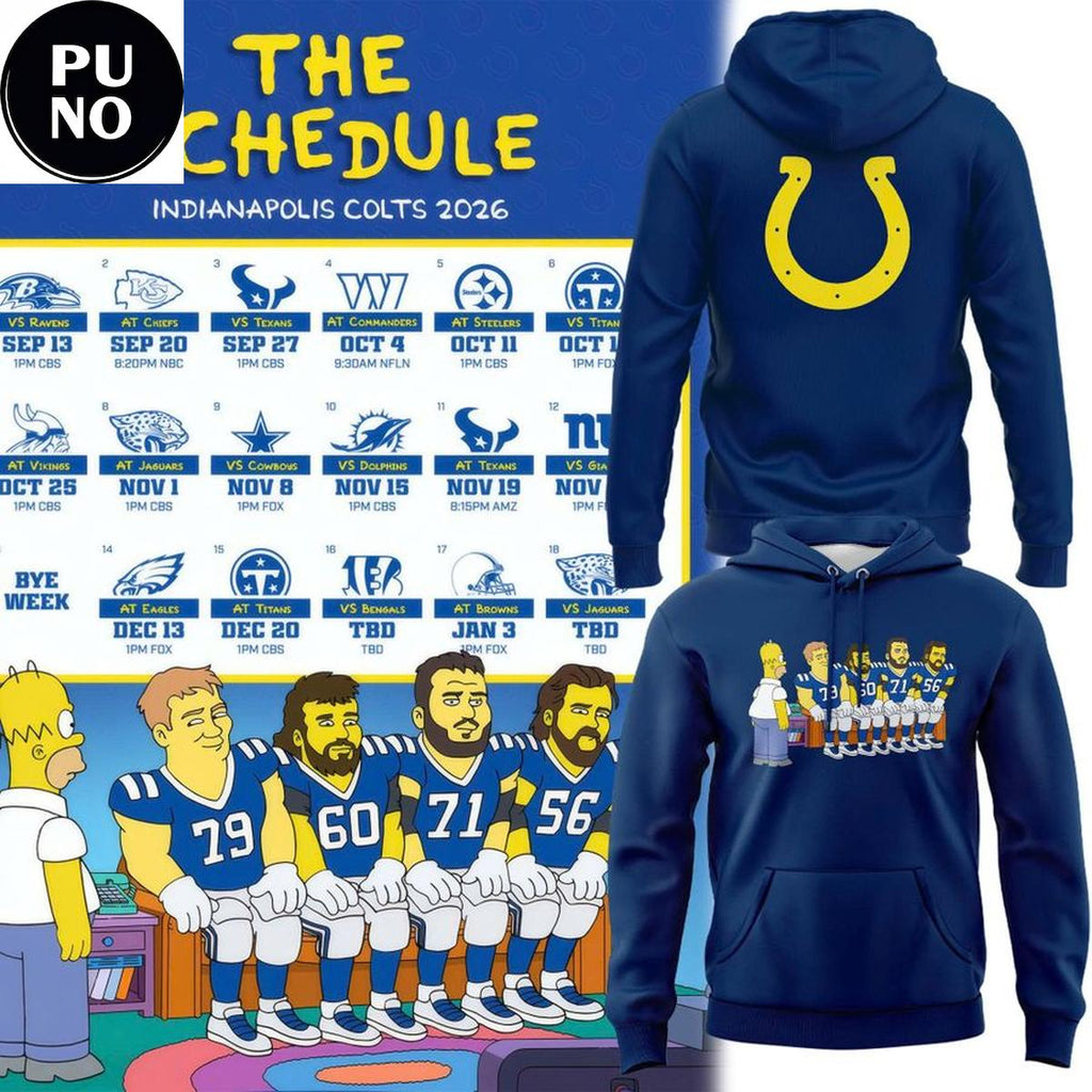 Indianapolis Colts x The Simpsons 2026 Hoodie T-Shirt