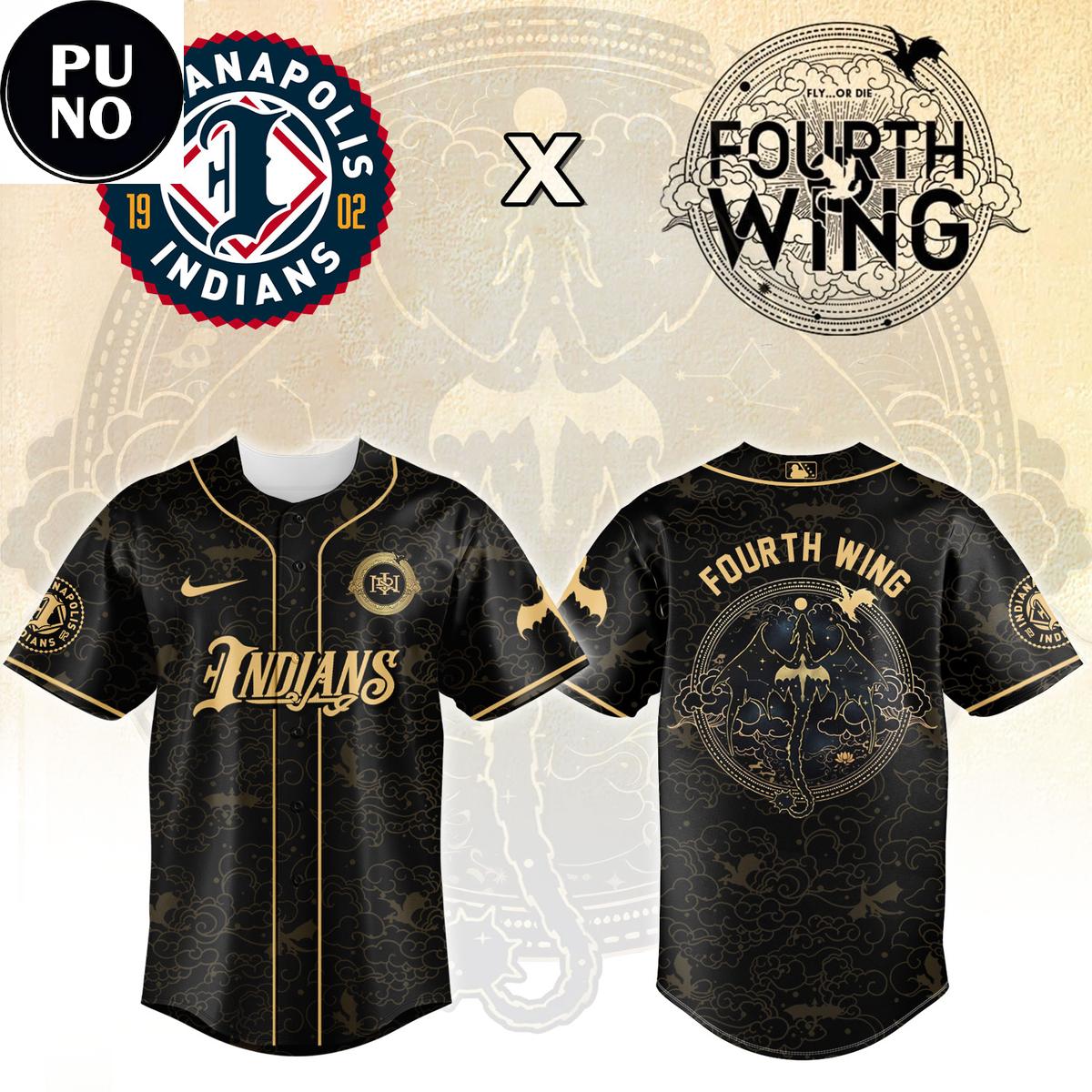 Indianapolis Indians x Fourth Wing Night 2026 Baseball Jersey