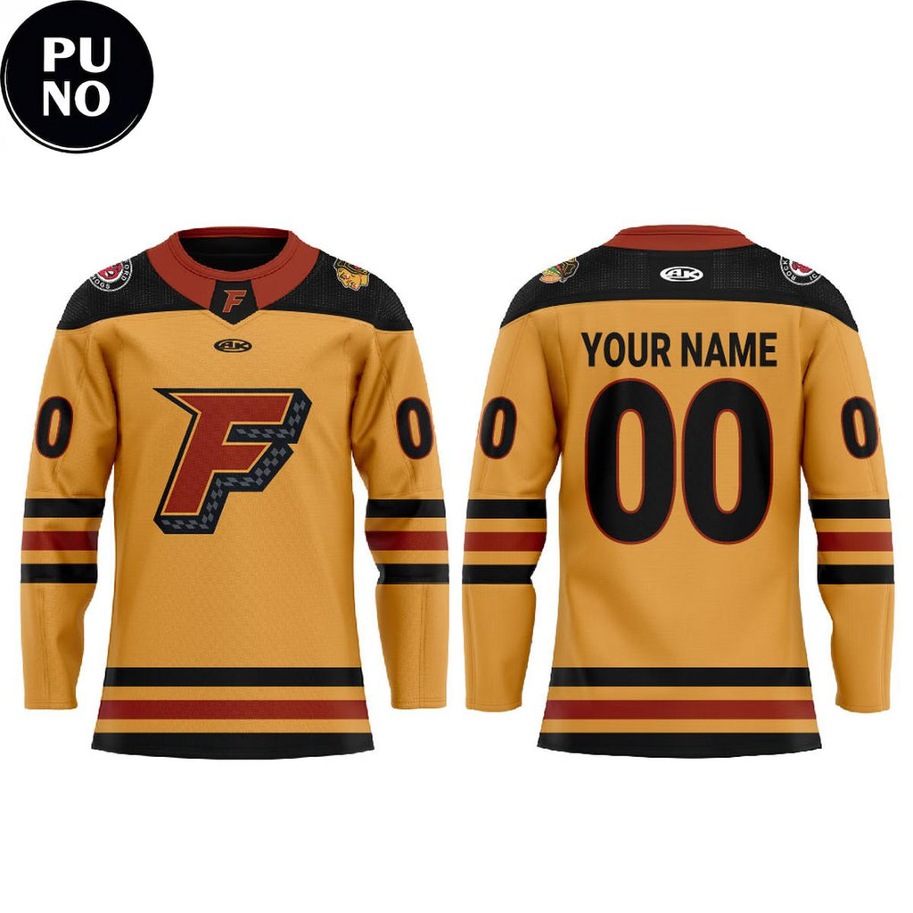 Indy Fuel 2026 All Yellow Fresh Threads Just Dropped Personalized Hockey Jersey
