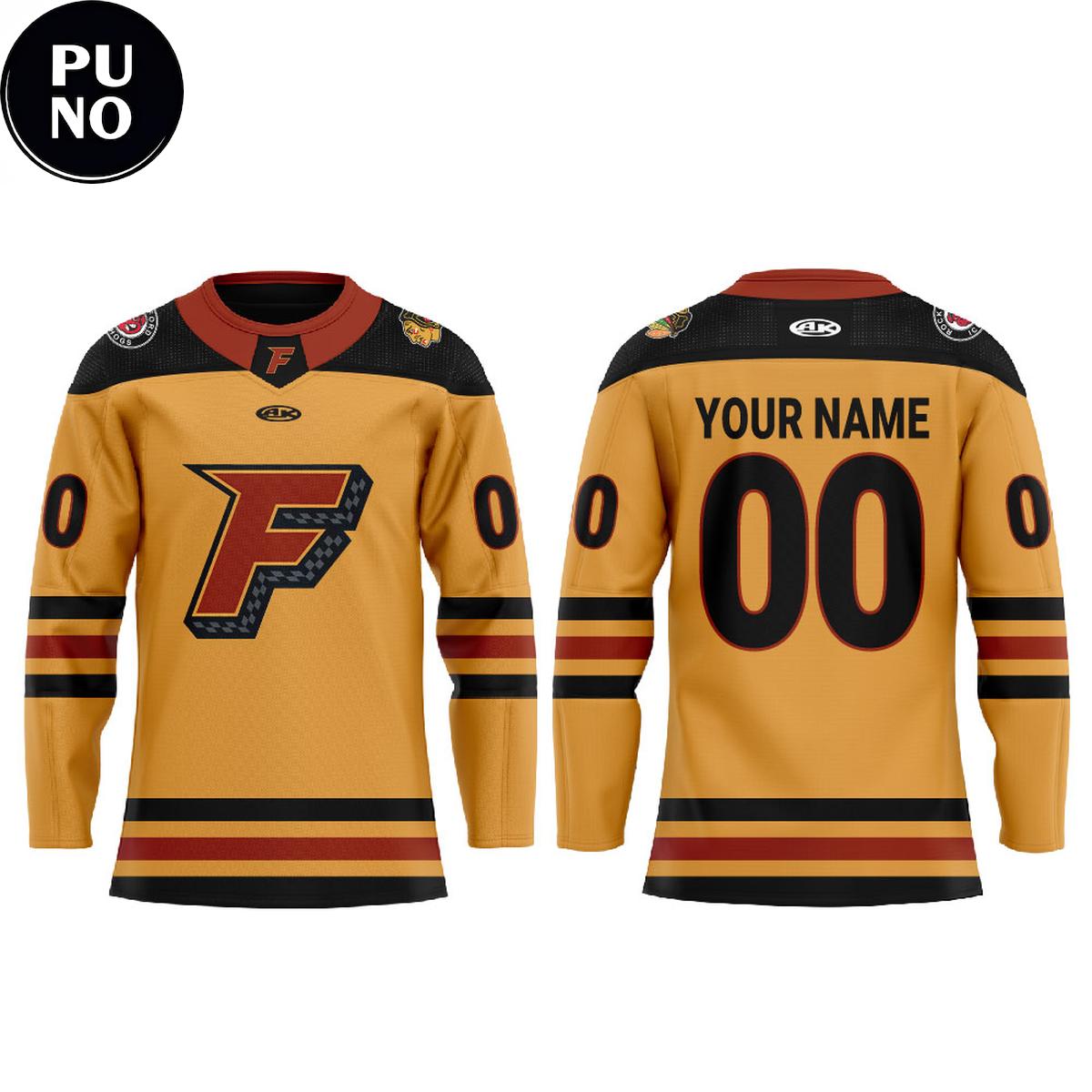 Indy Fuel 2026 All Yellow Fresh Threads Just Dropped Personalized Hockey Jersey