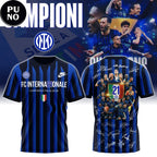 Inter Milan Campioni d’Italia 2026 Champions Signature Hoodie T-Shirt