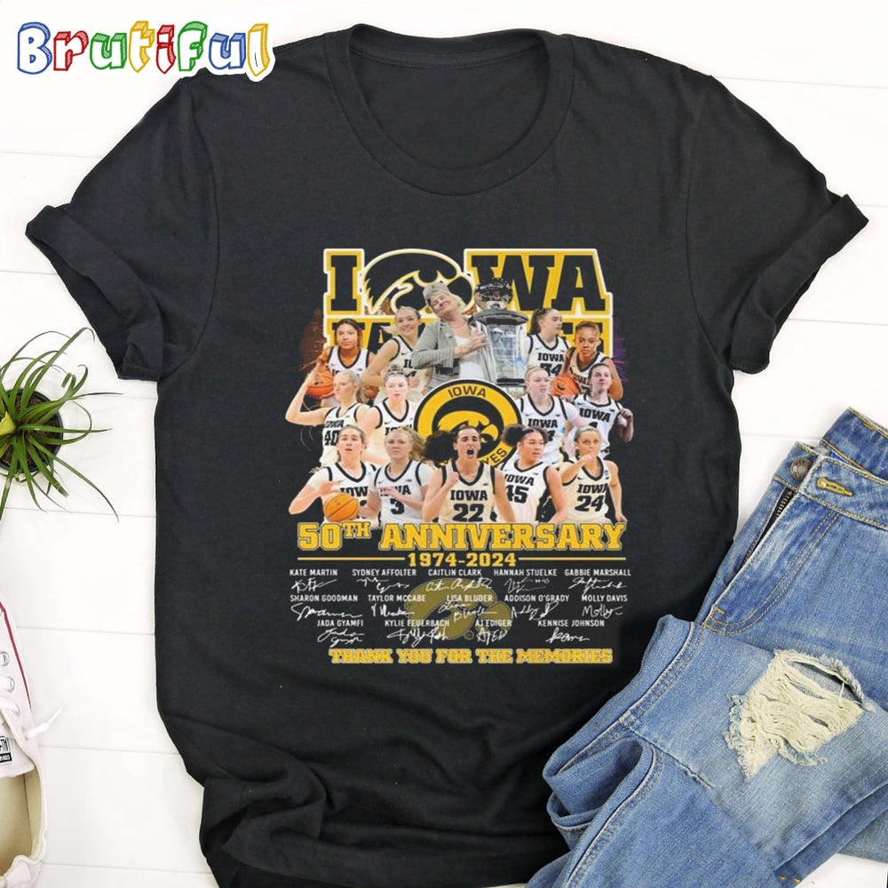 Iowa Hawkeyes 50th Anniversary Thank You For The Memories T Shirt