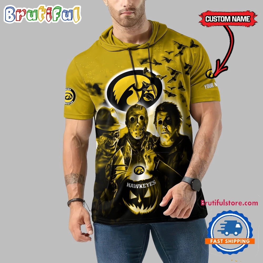 Iowa Hawkeyes Horror Characters Essential Halloween Sleeveless Hoodie