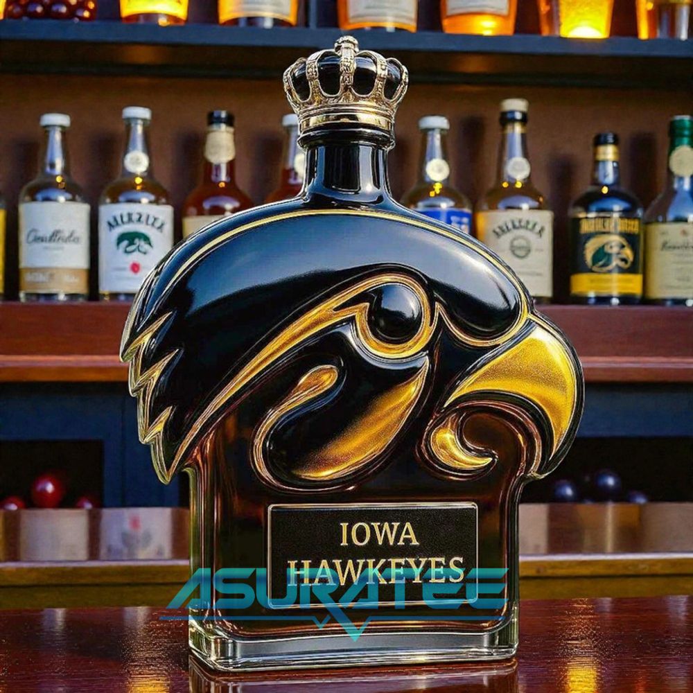 Iowa Hawkeyes Limited Edition Whiskey Bottle