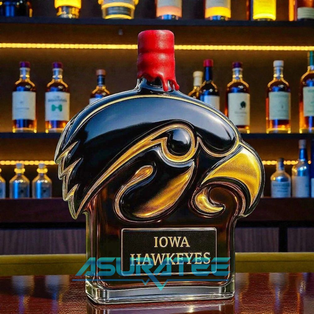 Iowa Hawkeyes Limited Edition Whiskey Bottle