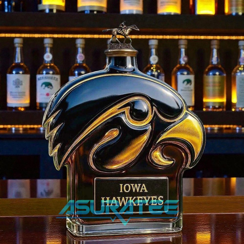 Iowa Hawkeyes Limited Edition Whiskey Bottle