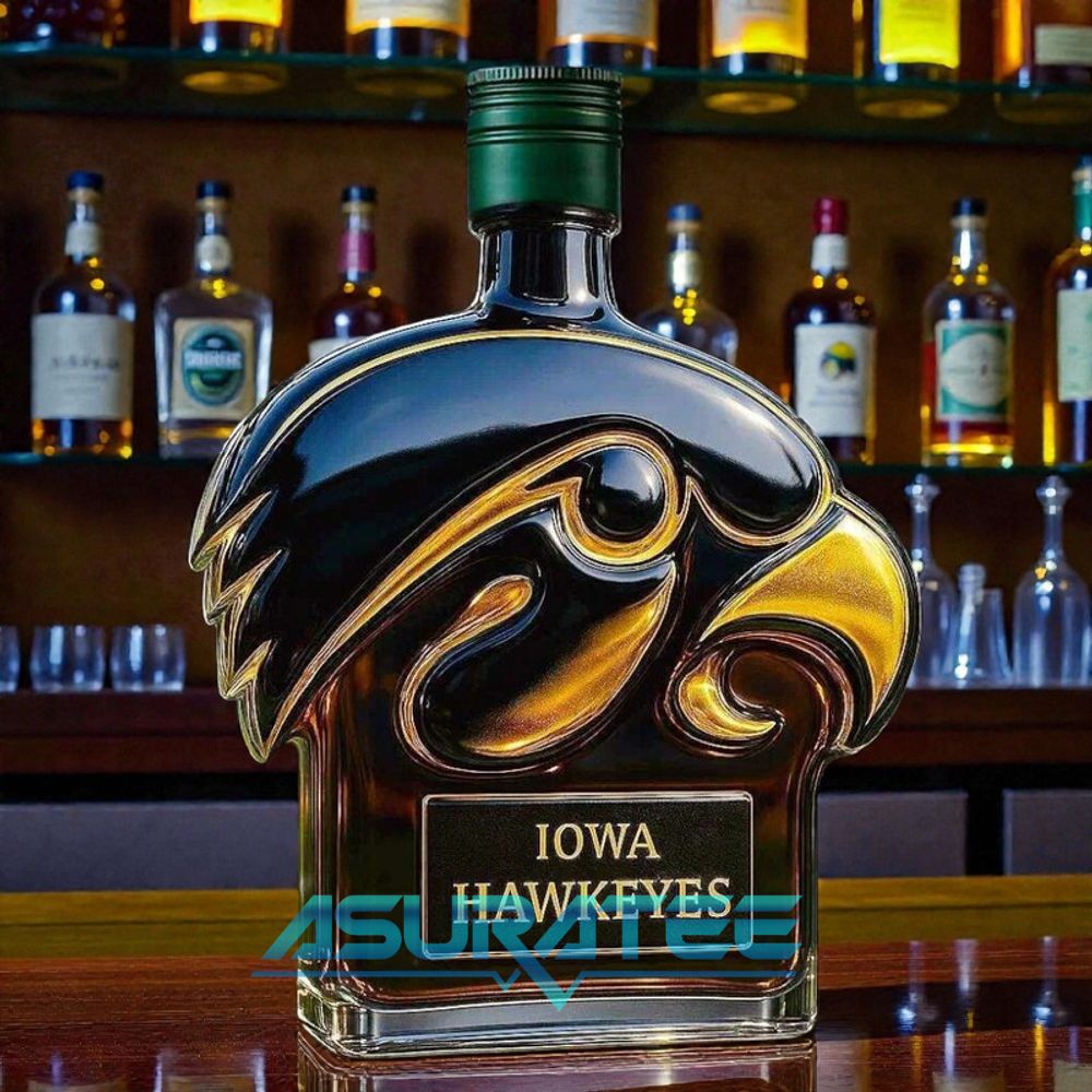 Iowa Hawkeyes Limited Edition Whiskey Bottle