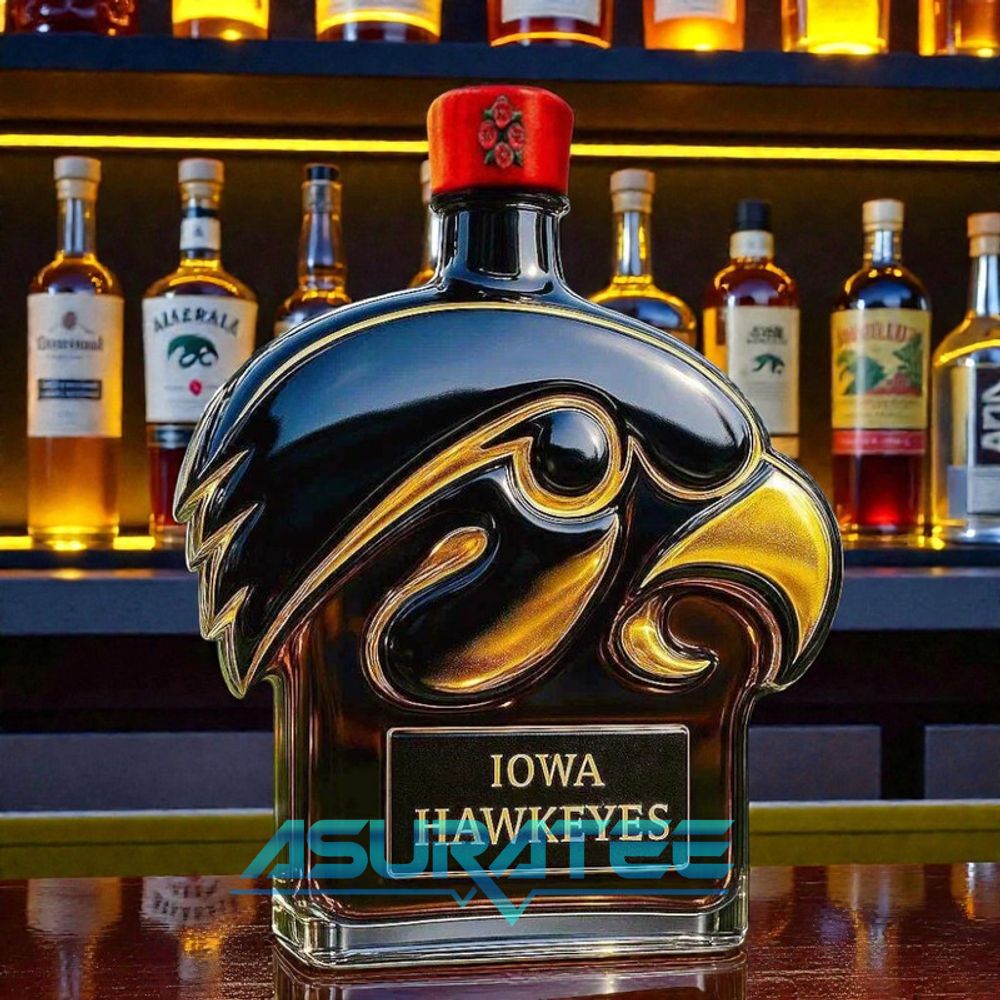 Iowa Hawkeyes Limited Edition Whiskey Bottle