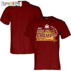Iowa State Cyclones 2024 Big 12 Men’s Basketball Conference Tournament Champions Locker Room Unisex T-Shirt