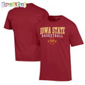 Iowa State Cyclones Basketball Stack Cardinal T-Shirt