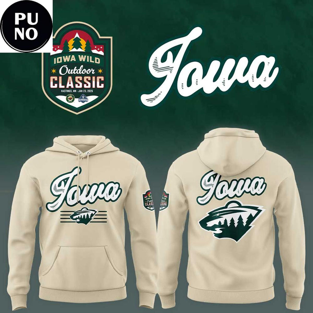 Iowa Wild Outdoor Classic 2026 Beige Hoodie