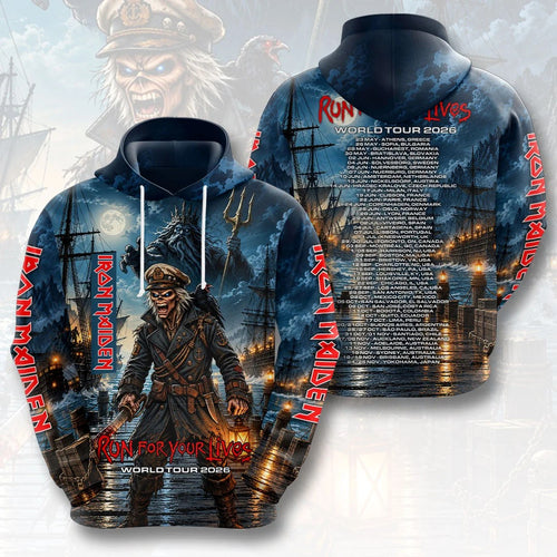 Iron Maiden 2026 World Tour 3D Apparel – HOATT26772