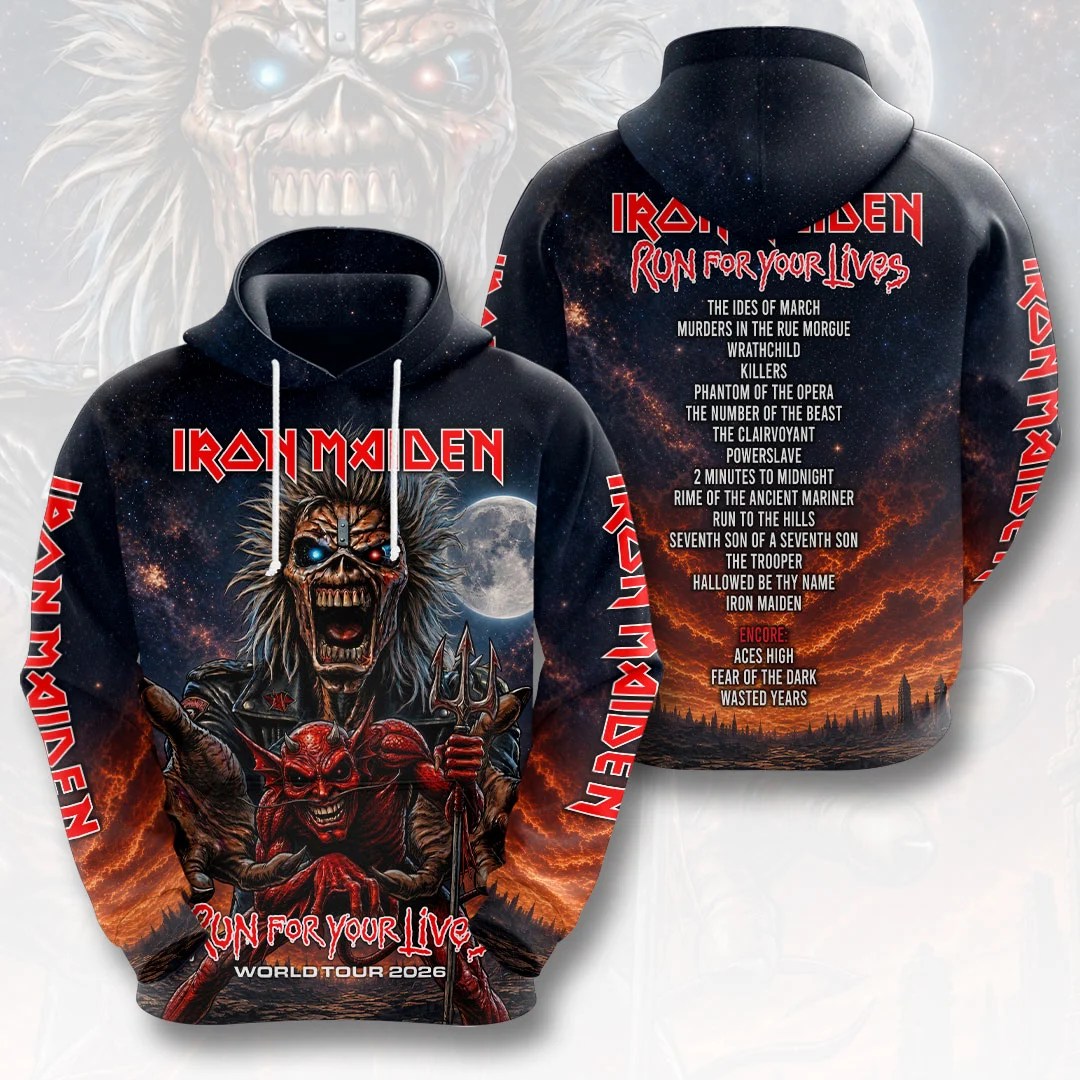 Iron Maiden 2026 World Tour 3D Apparel – HOATT26773