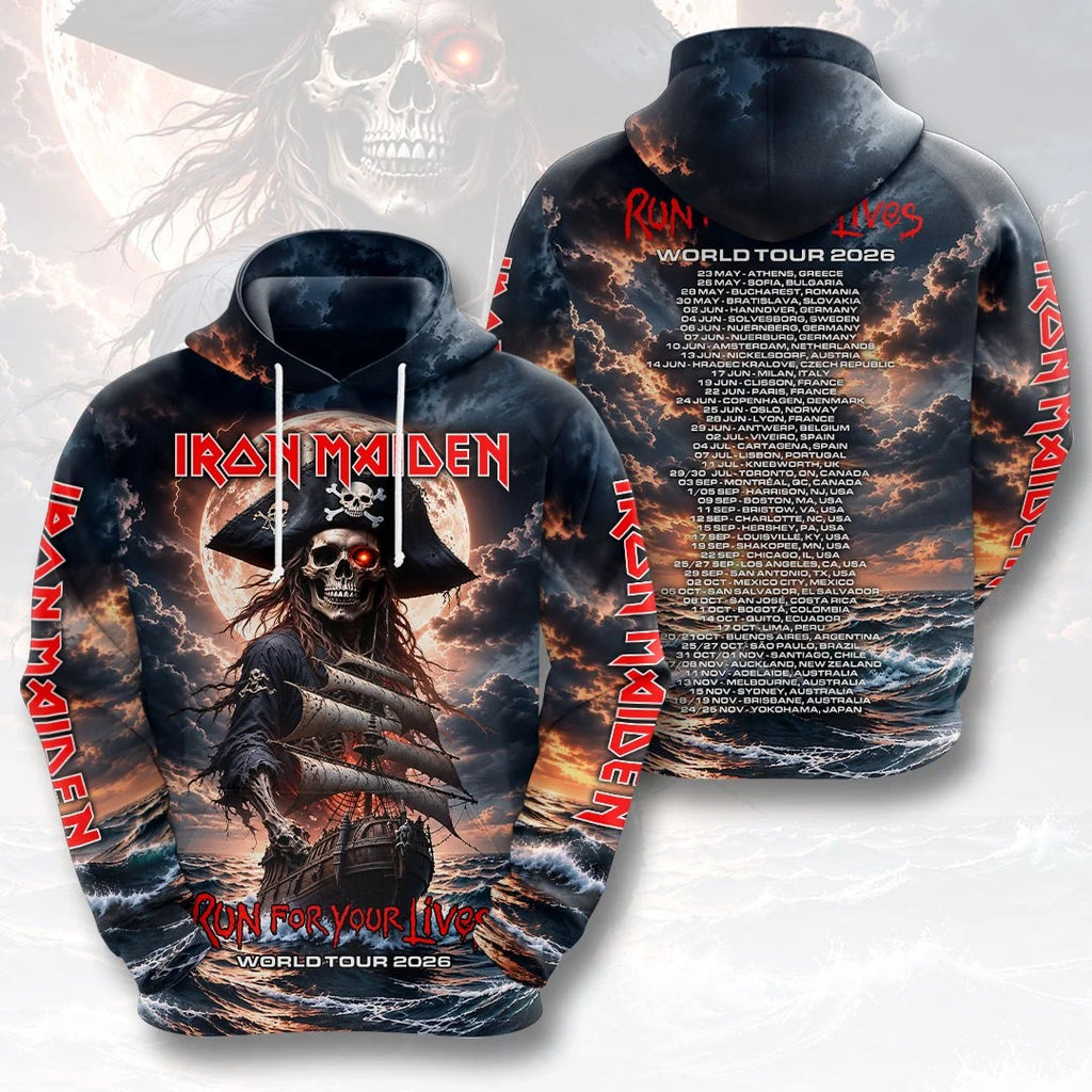 Iron Maiden 2026 World Tour 3D Apparel – HOATT26858