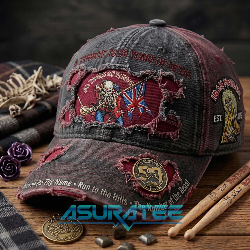 Iron Maiden 50th Anniversary Limited Edition Tribute Cap
