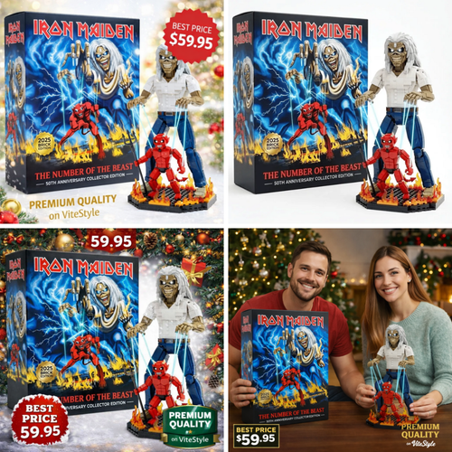 Iron Maiden 50th Anniversary The Number of the Beast Brick Statue