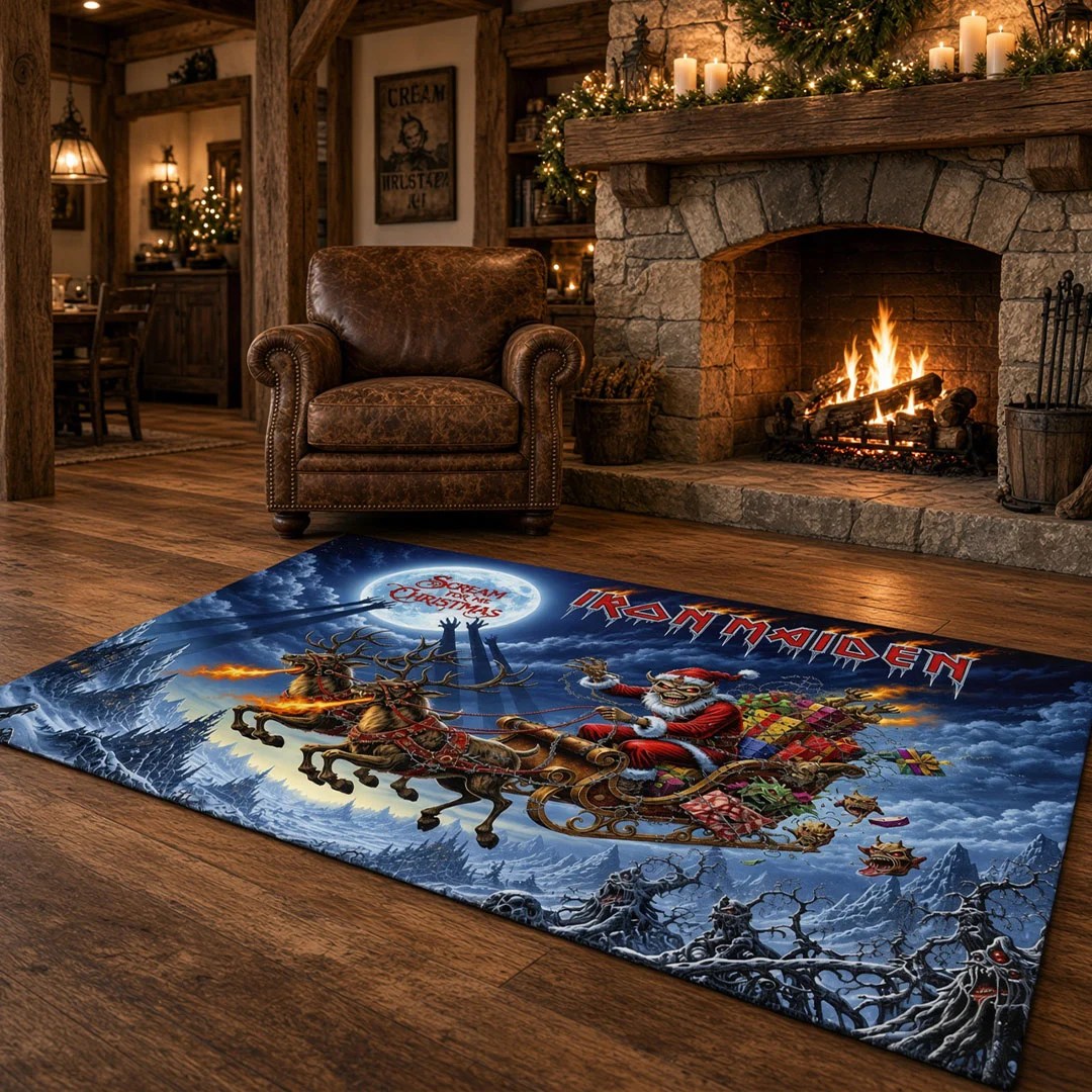 Iron Maiden Rectangular Rug – HOATT26892
