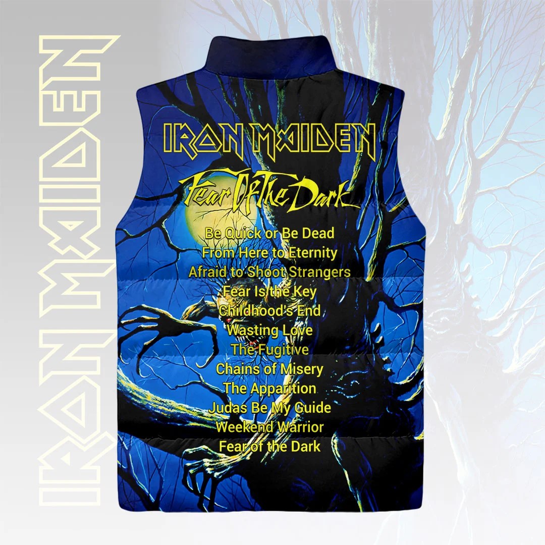 Iron Maiden Fear of the dark 3D Sleeveless Down Jacket – HOATT26887