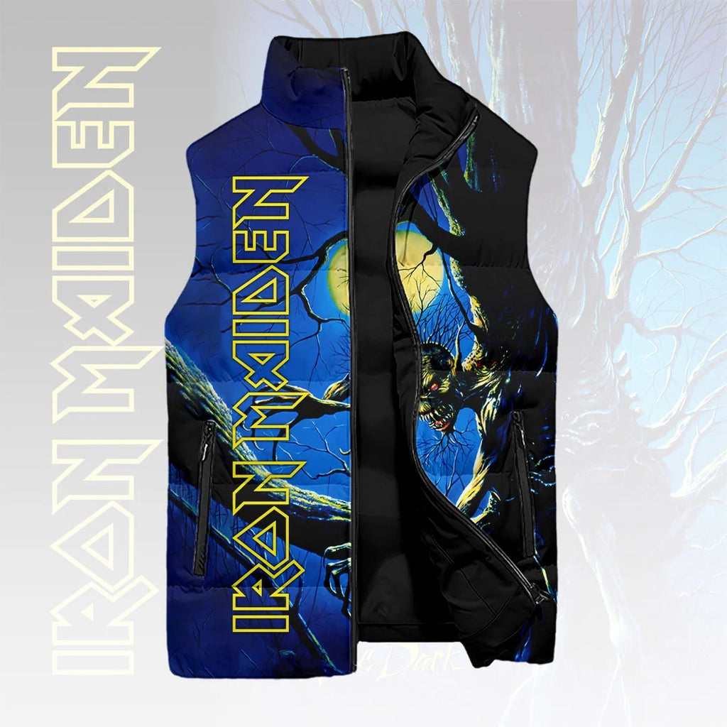 Iron Maiden Fear of the dark 3D Sleeveless Down Jacket – HOATT26887