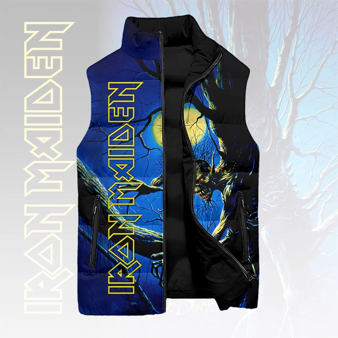 Iron Maiden Fear of the dark 3D Sleeveless Down Jacket – HOATT26887