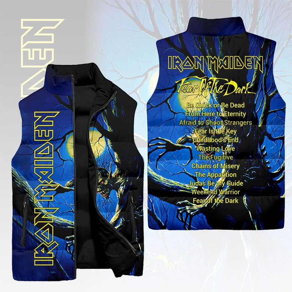 Iron Maiden Fear of the dark 3D Sleeveless Down Jacket – HOATT26887