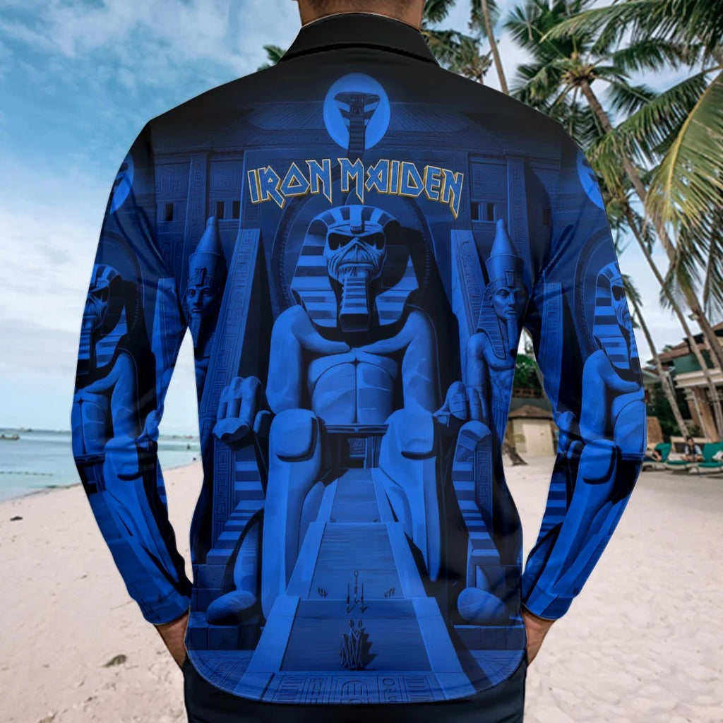 Iron Maiden Powerslave Zip Polo Shirt – HOATT26874