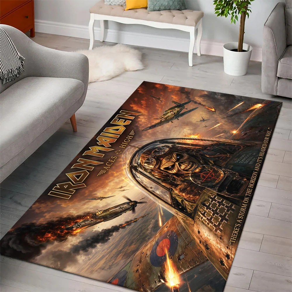 Iron Maiden Rectangular Rug – TMTHU10112