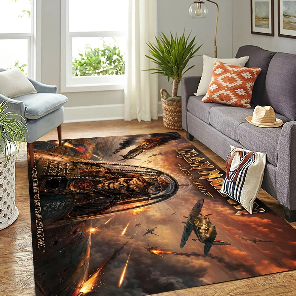 Iron Maiden Rectangular Rug – TMTHU10112