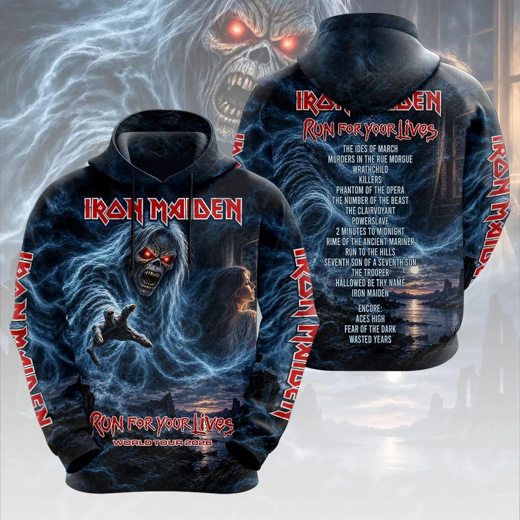 Iron Maiden 2026 World Tour 3D Apparel – HOATT26800