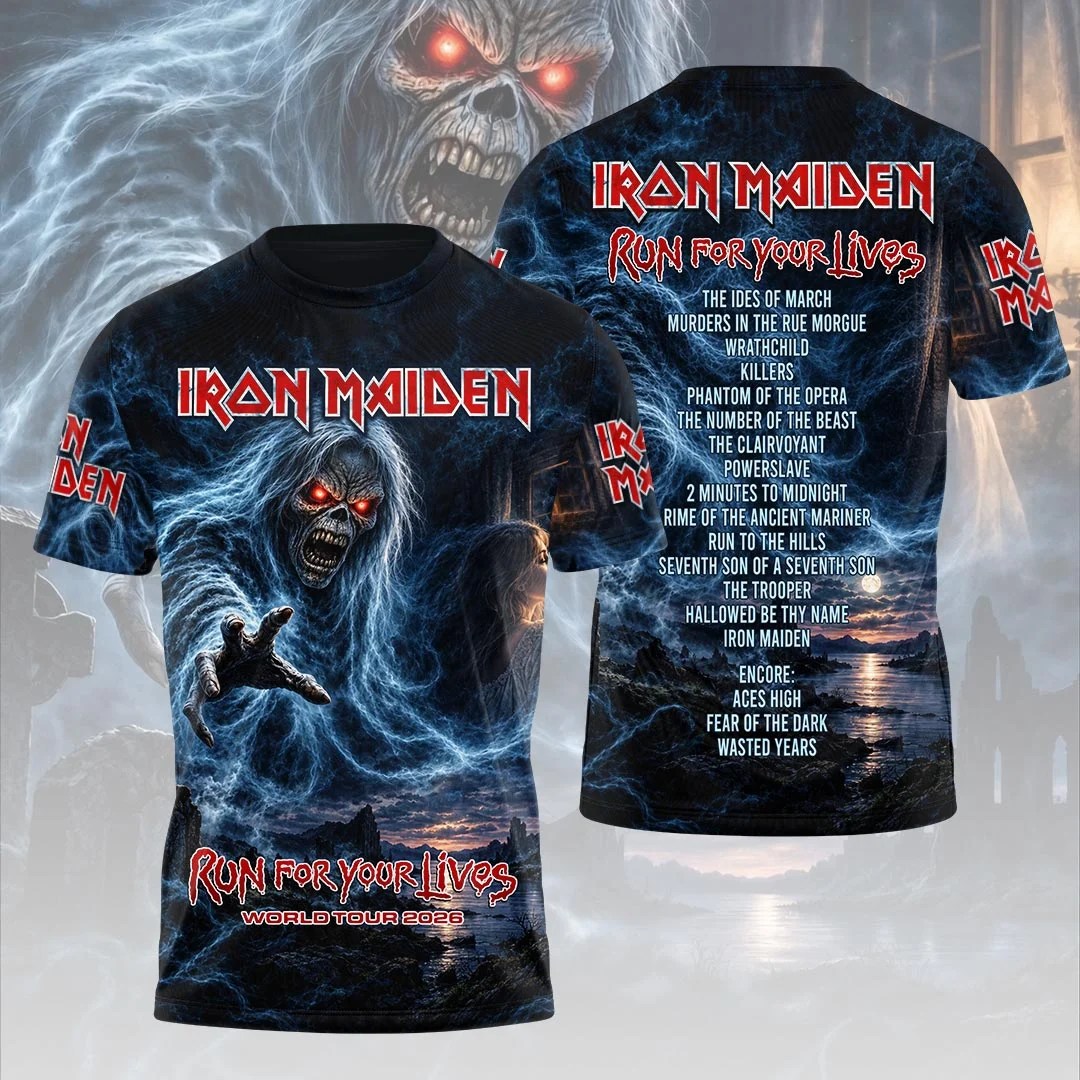 Iron Maiden 2026 World Tour 3D Apparel – HOATT26800