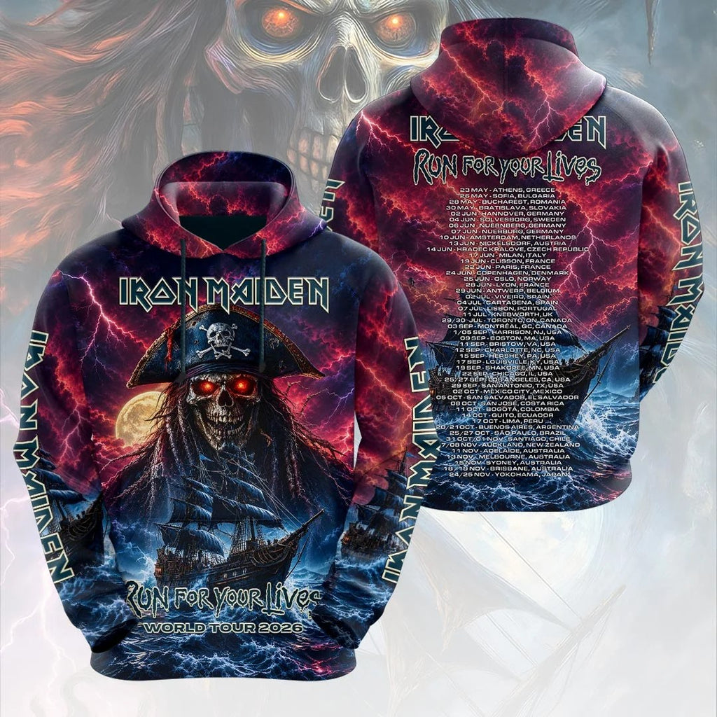 Iron Maiden 2026 World Tour 3D Apparel – HOATT26857