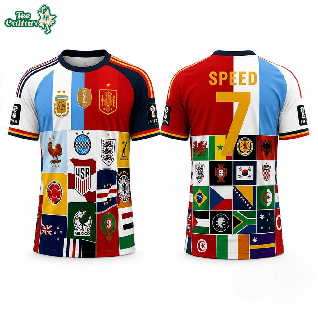 Ishowspeed For All Countries 2026 World Cup Jersey - Idea For Sport Fans