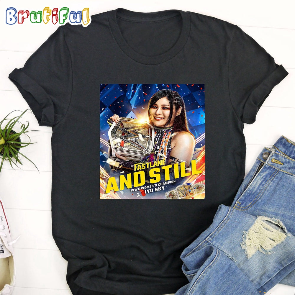 Iyo Sky And Still WWE Womens Champion at WWE Fastlane T-Shirt