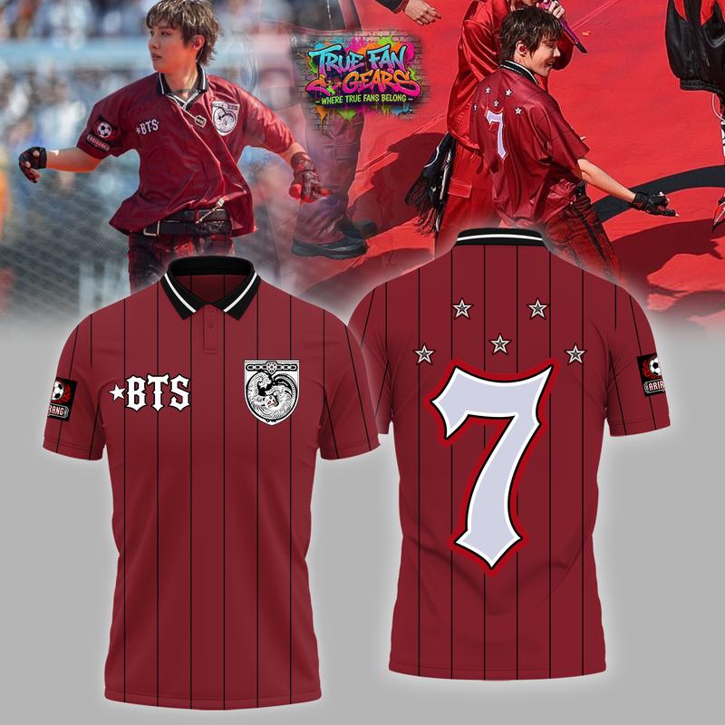 J Hope BTS World Cup Finals Half Time Show Limited Edition Polo Shirt