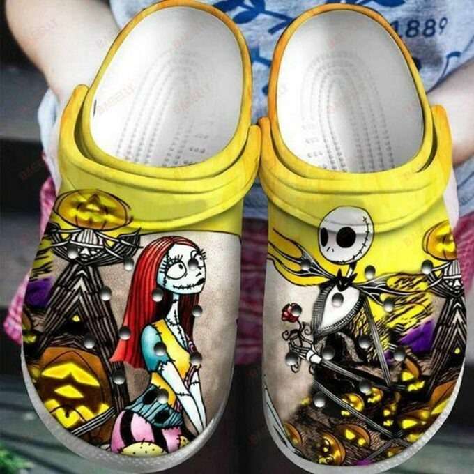 Jack Skellington Rose To Sally Nightmare Before Christmas Couples Crocs