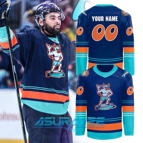 Jacksonville Icemen Become the Cowabungas For One Night Only Hockey Jersey