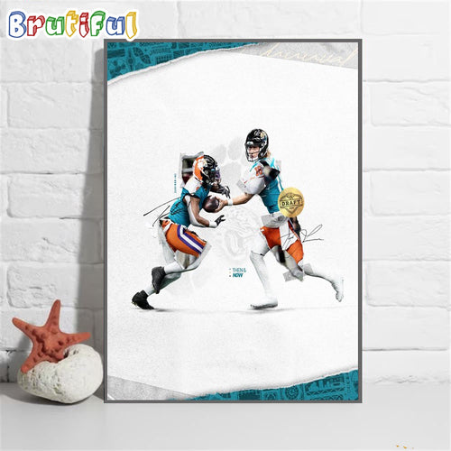 Jacksonville Jaguars Draft 2024 Wall Art Poster Canvas