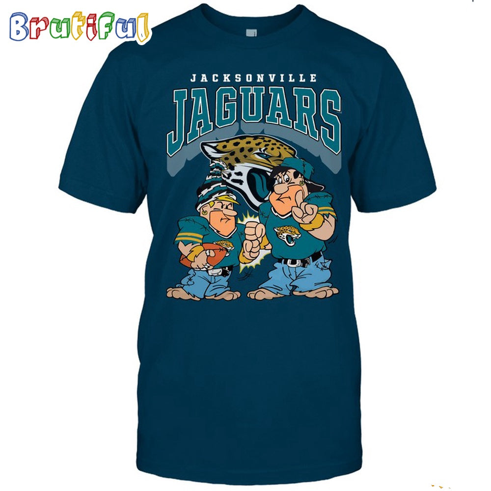 Jacksonville Jaguars Flintstones Football T Shirt