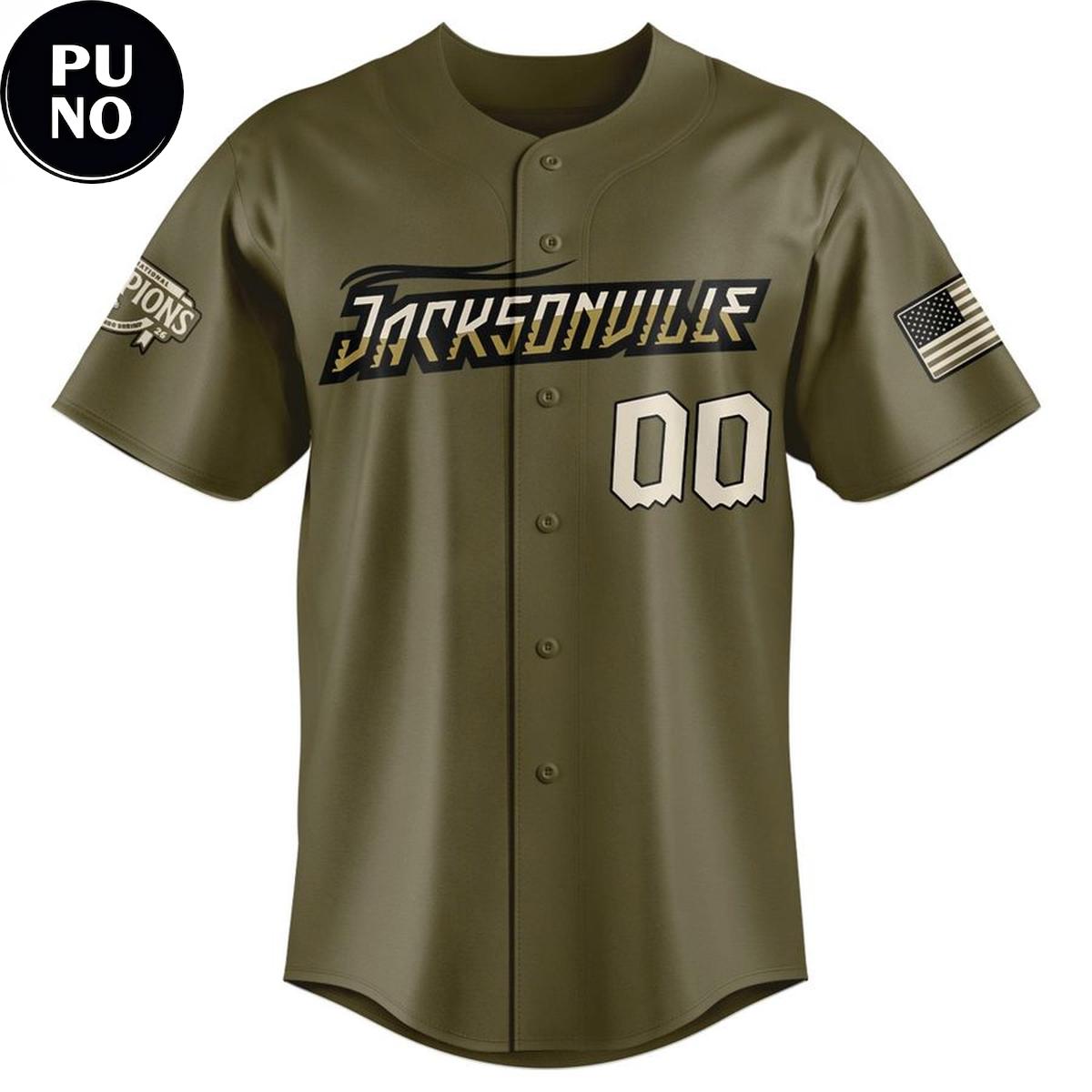 Jacksonville Jumbo Shrimp x Armed Forces Day 2026 Personalized Baseball Jersey