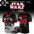 Jacksonville Sharks x Star Wars Night 2026 Personalized Football Jersey