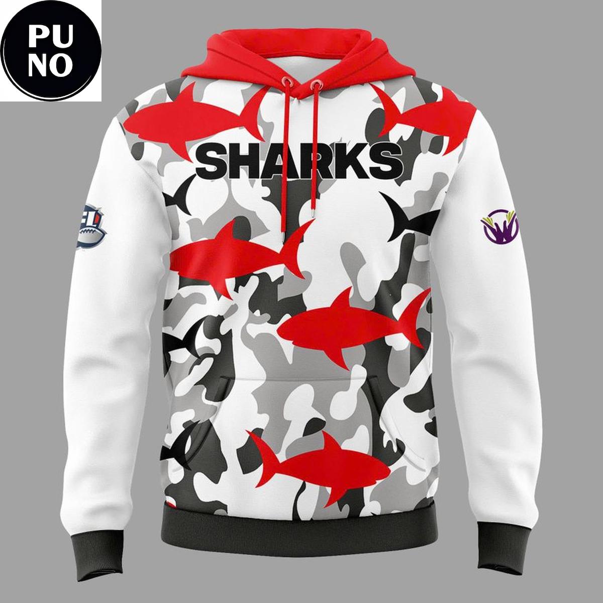 Jacksonville Sharks x Military Appreciation Night 2026 Hoodie T-Shirt